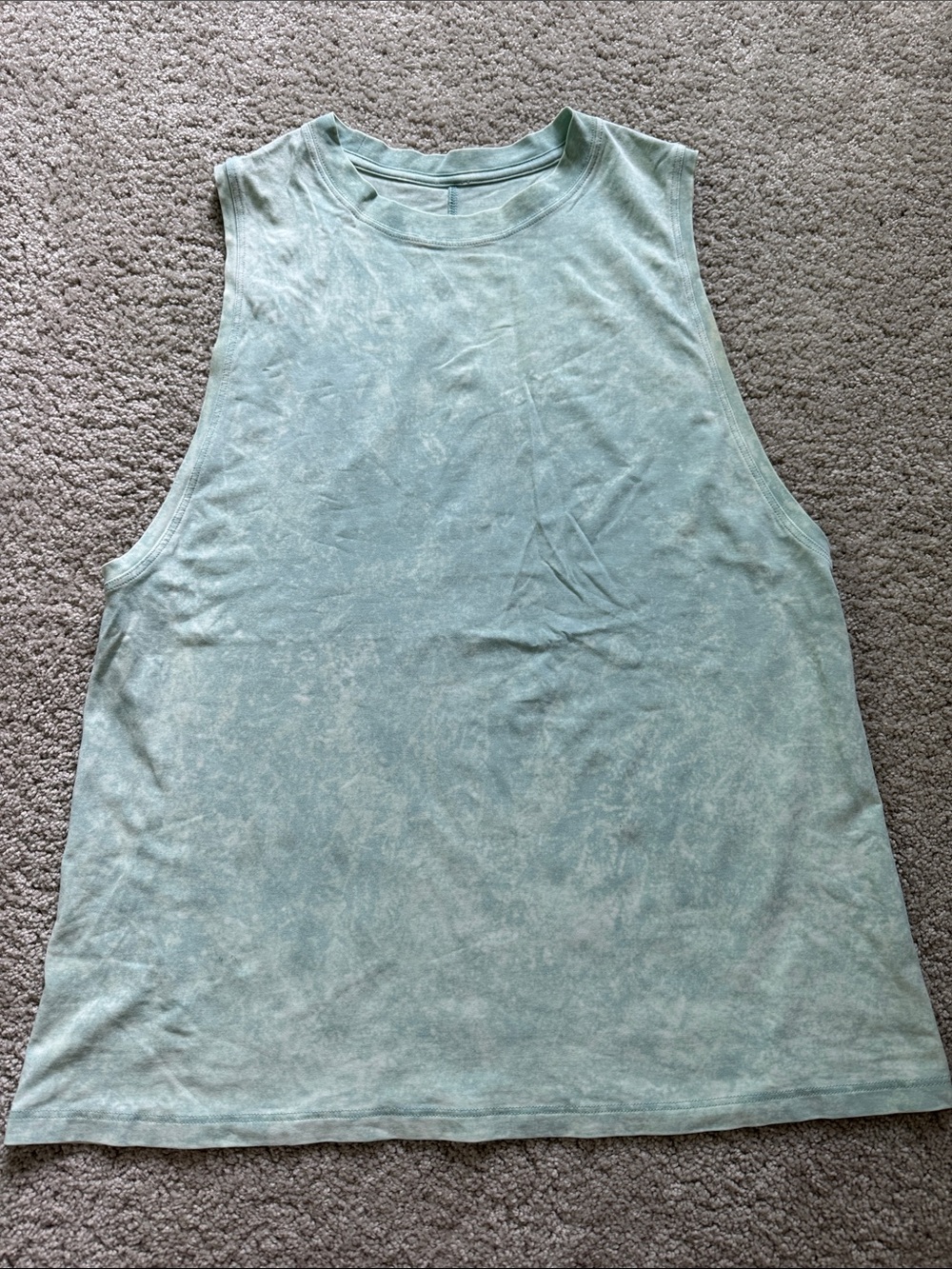 LULULEMON Mint Green Tie Dye Muscle Tank Top 4/Xs